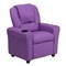 Emma and Oliver Contemporary Kids Recliner with Cup Holder and Headrest